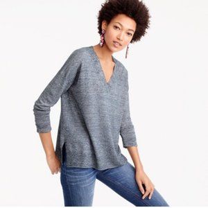 J.Crew Merino Wool + Linen V-Neck Sweater